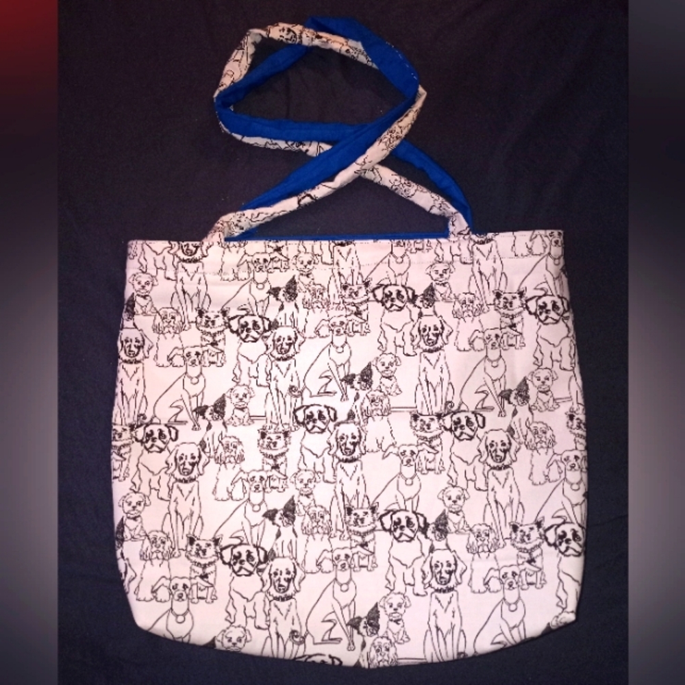 Handmade reusable tote bag